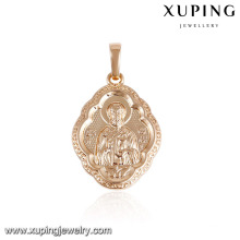 33131 xuping 18k plaqué or mode cuivre pendentif pour les femmes